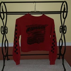 long sleeve crop top